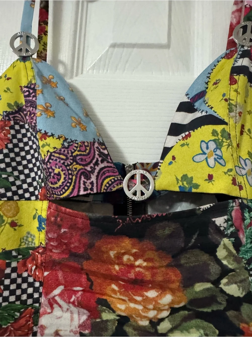 Moschino Multicolor Patchwork Mini Dress - Picture 3 of 8